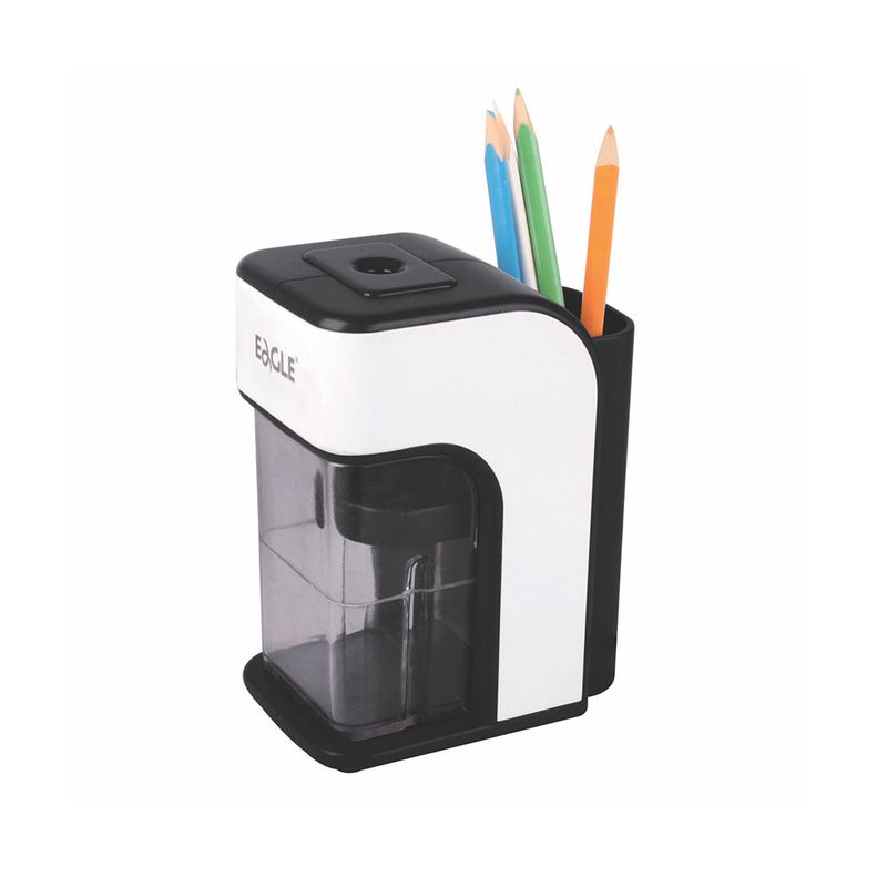 SACAPUNTAS ELECTRICO CON PORTALAPICES RIHAN