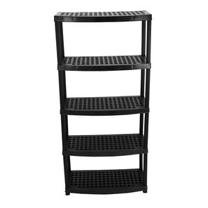Estante Con 5 Repisas Ventiladas Negro Praktiko