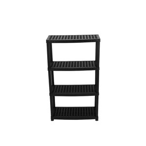 Estante Organizer 4 Repisas Ventiladas Negro Organizer