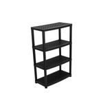 ESTANTE ORGANIZER 4 REPISAS VENTILADAS NEGRO