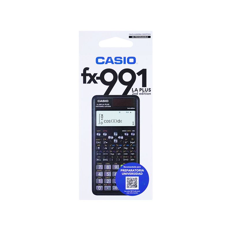 CALCULADORA CIENTIFICA CASIO FX-991LAPLUS2 10+2DIG 417 FUNC NEGRA