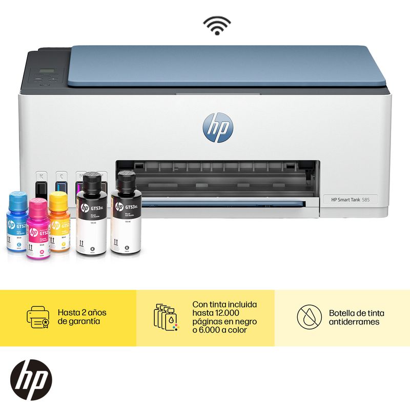 MULTIFUNCIONAL HP SMART TANK 585 TINTA CONTINUA COLOR WIFI