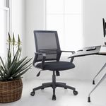 SILLON EJECUTIVO RESPALDO MEDIO MALLA NEGRO