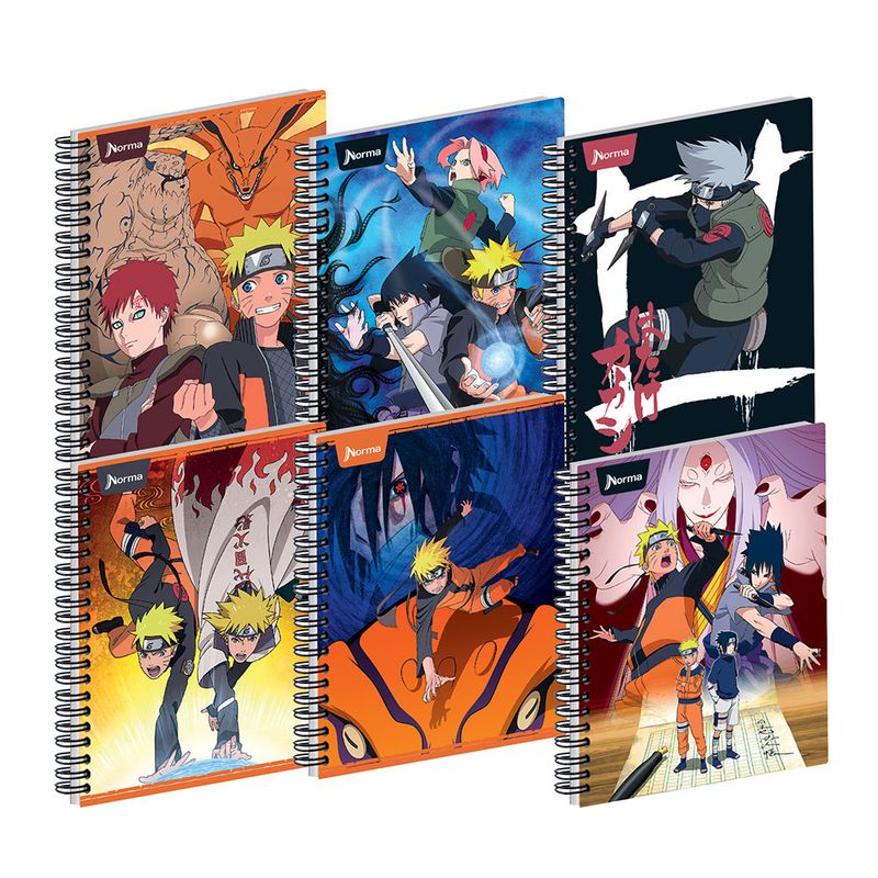CUADERNO PROFESIONAL 100H RAYAS NARUTO