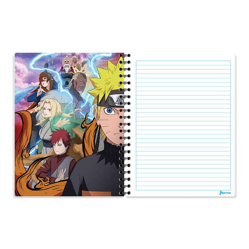 CUADERNO PROFESIONAL 100H RAYAS NARUTO
