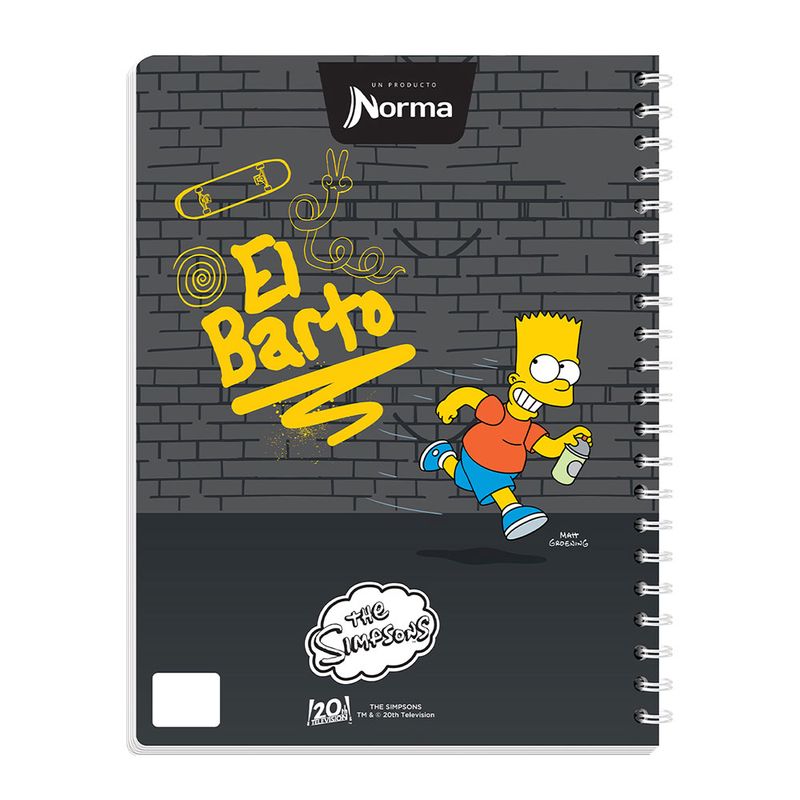 CUADERNO PROFESIONAL 100H RAYAS SIMPSONS