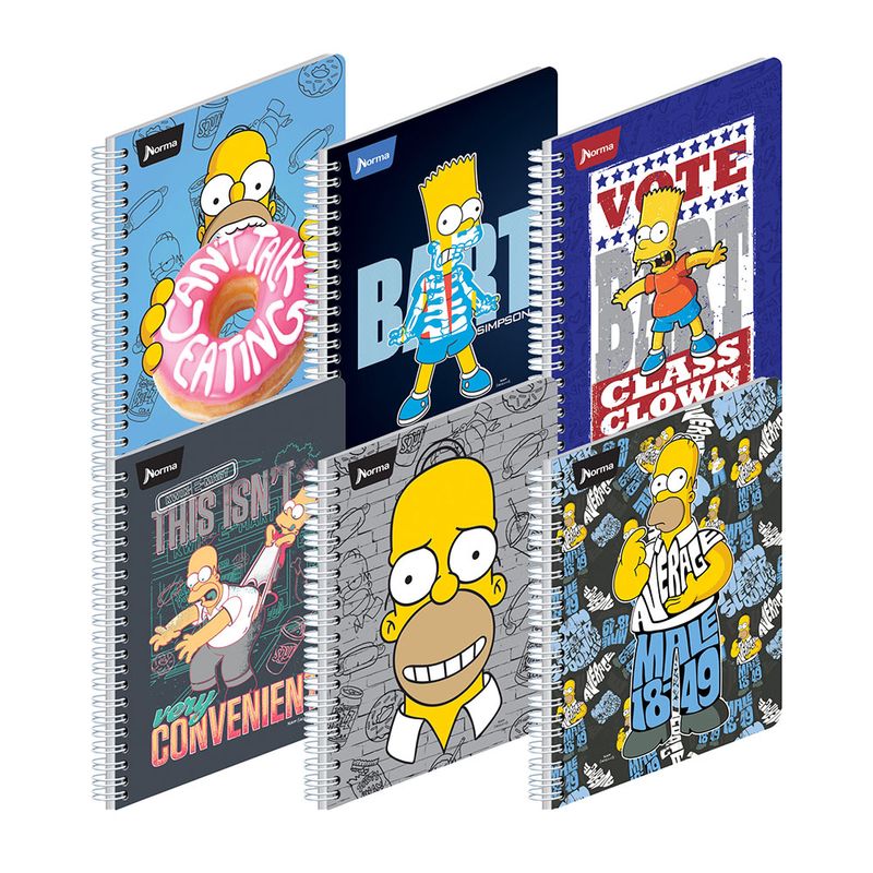 CUADERNO PROFESIONAL 100H C-7 SIMPSONS