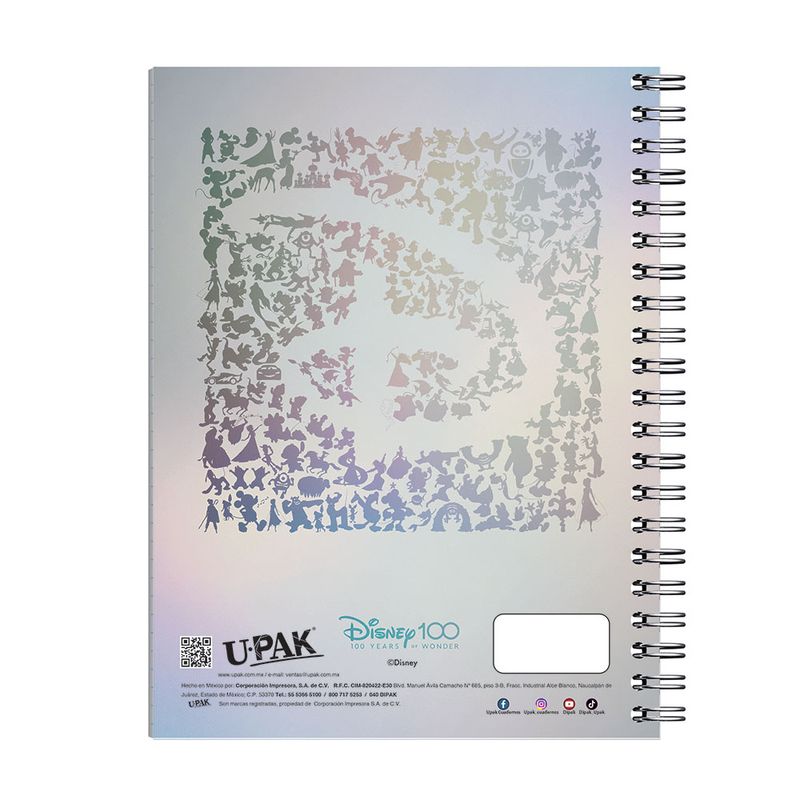 CUADERNO PROFESIONAL 100H RAYAS DISNEY PLATINUM PD