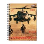 CUADERNO PROFESIONAL 100H RAYAS ARMAMENTO MILITAR PD