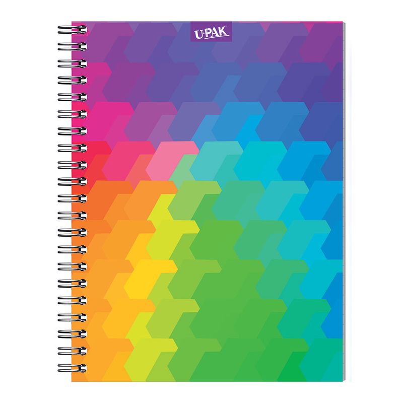 CUADERNO PROFESIONAL 200H RAYAS COLORES VIBRANTES PD