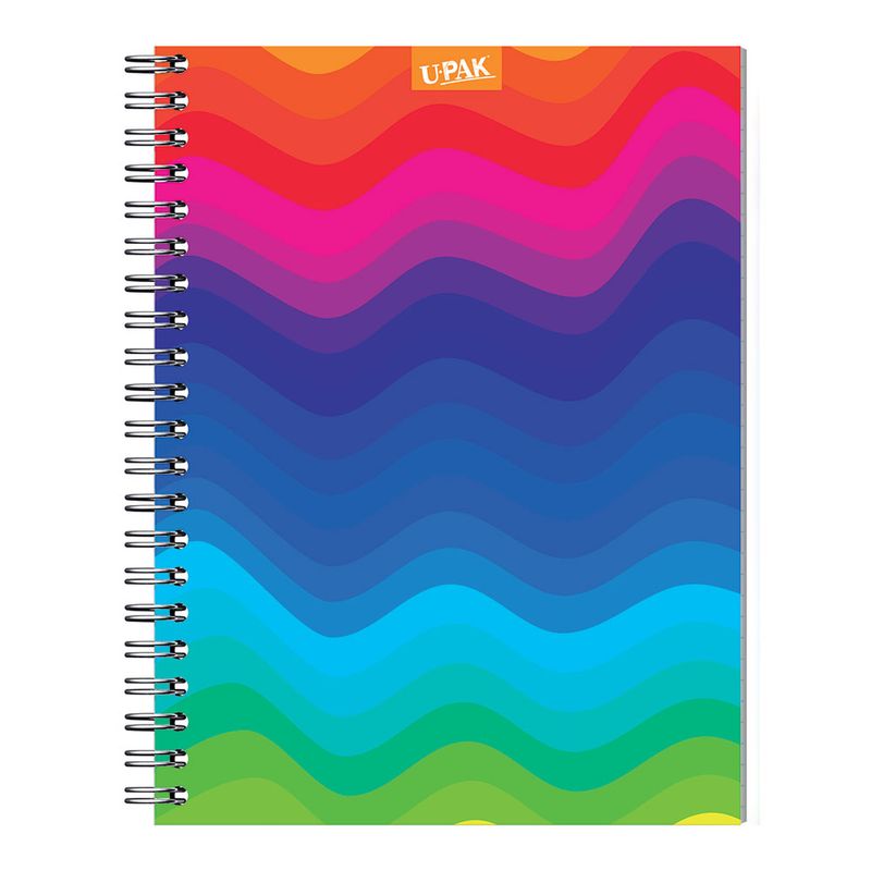 CUADERNO PROFESIONAL 200H RAYAS COLORES VIBRANTES PD