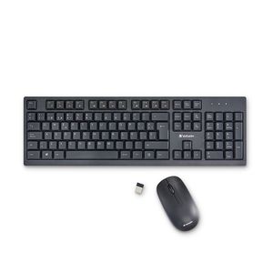 Kit Teclado Y Mouse Inalambrico Verbatim Negro 70708