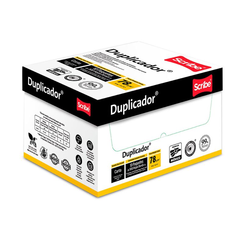 PAPEL DUPLICADOR CARTA BLANCO 37K CAJA 10 PAQUETES