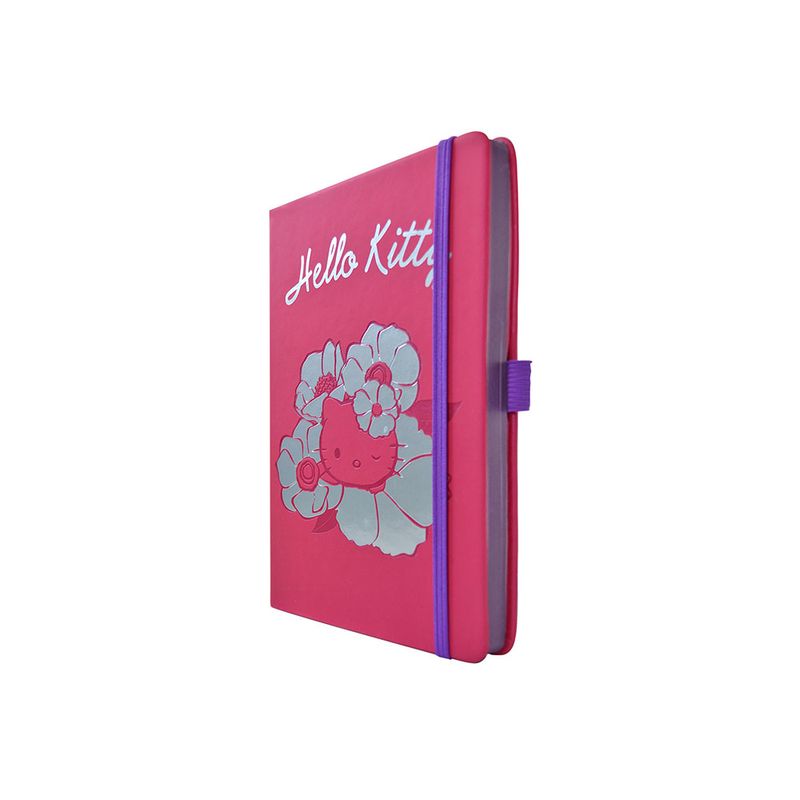 LIBRETA ESQUELA HELLO KITTY ROSA/PLATA 96H