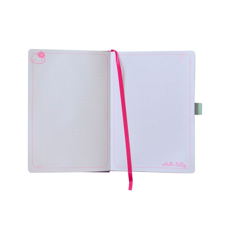 LIBRETA ESQUELA HELLO KITTY ROSA/PLATA 96H