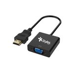 Convertidor Stylos Tech HDMI/VGA Cable Auxiliar 35mm Color Negro