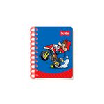 LIBRETA ESPIRAL POCKET 80H RAYAS SUPER MARIO