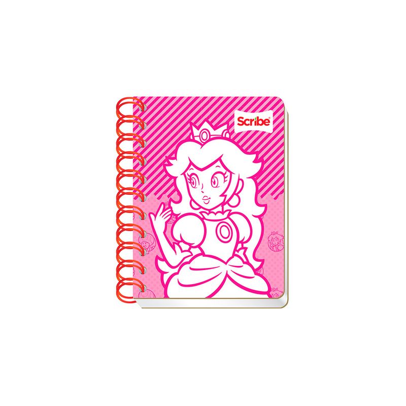 LIBRETA ESPIRAL POCKET 80H RAYAS SUPER MARIO