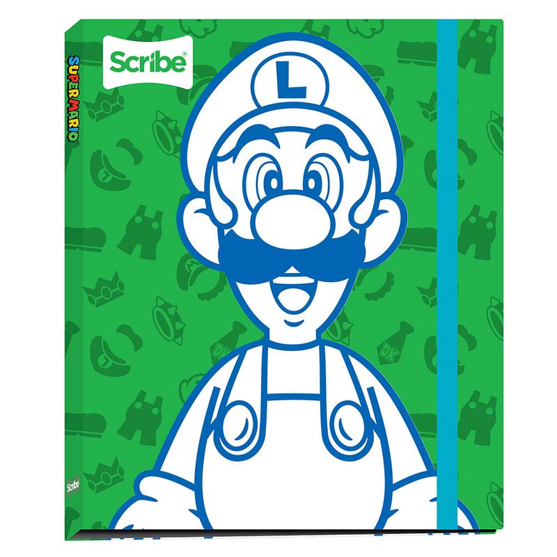 CARPETA CARTA 3ARG PASTA DURA SUPER MARIO