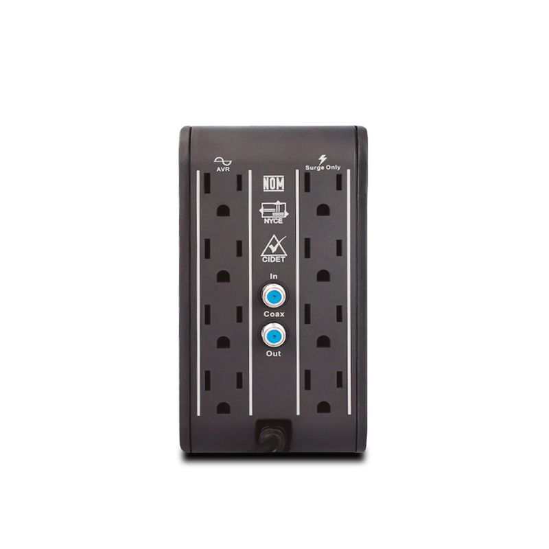 REGULADOR DCP R2C-AVR1008, 1000VA/500W, 8 CONTACTOS