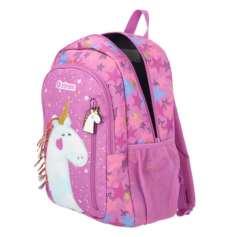 MOCHILA KINDER LOGAN UNICORNIO MORADO