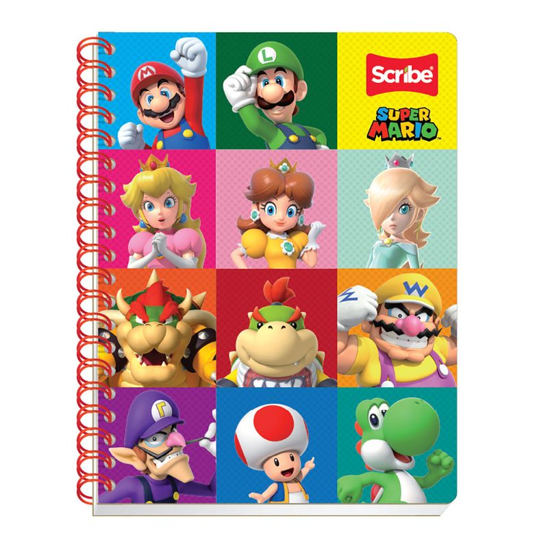 CUADERNO PROFESIONAL 100H RAYAS SUPER MARIO
