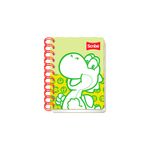LIBRETA ESPIRAL POCKET 80H RAYAS SUPER MARIO