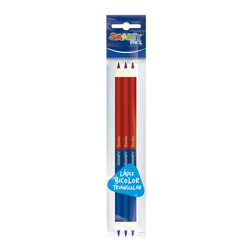 LAPIZ BICOLOR TRI DELG SMART BOL CON 3