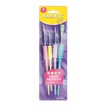 PINCEL DE PLASTICO ARTISTICO CON GRIP BLT C/4 SMART