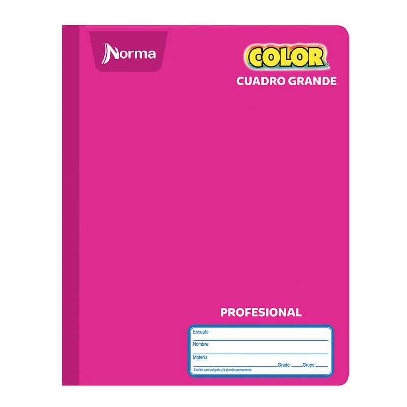 CUADERNO COSIDO PROFESIONAL 100H C-7 NORMA COLOR