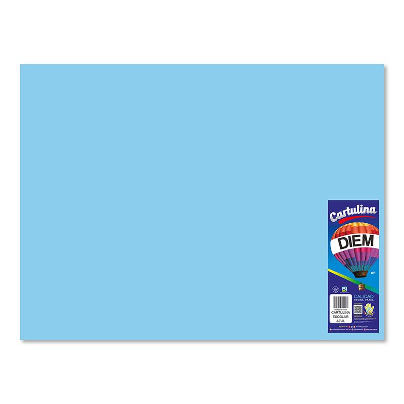 CARTULINA ESCOLAR AZUL