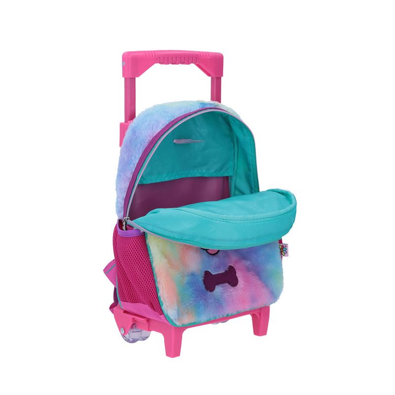 MOCHILA CON RUEDAS KINDER HAPPY GIRL ADHA PELUCHE