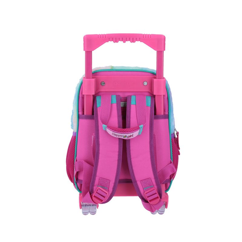 MOCHILA CON RUEDAS KINDER HAPPY GIRL ADHA PELUCHE