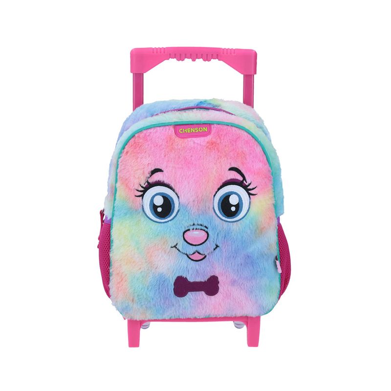 MOCHILA CON RUEDAS KINDER HAPPY GIRL ADHA PELUCHE