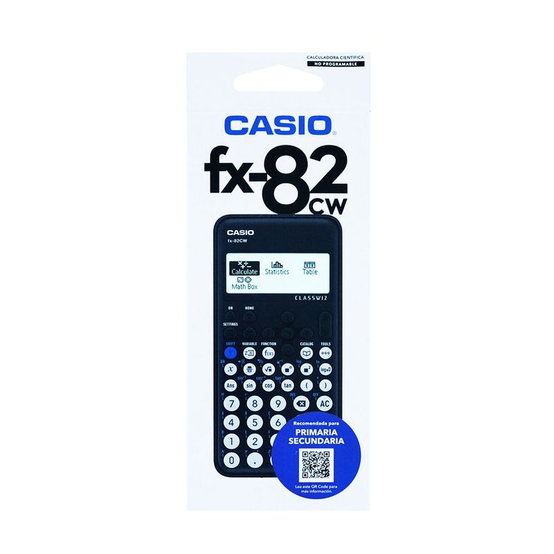 CALCULADORA CIENTIFICA CASIO FX-82CW 10+2DIG 274FUNC MULTI-LINEA