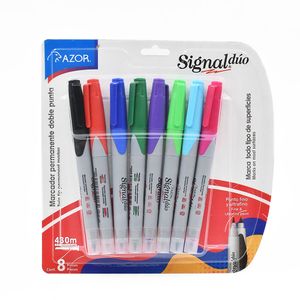 Marcador Permanente Signal Duo Surtidos Con 8 Piezas 301.3308Cs