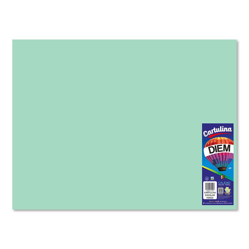CARTULINA ESCOLAR VERDE
