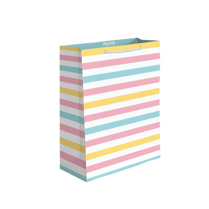 BOLSA REGALO MEDIANA COLORES PASTELES DIPAK