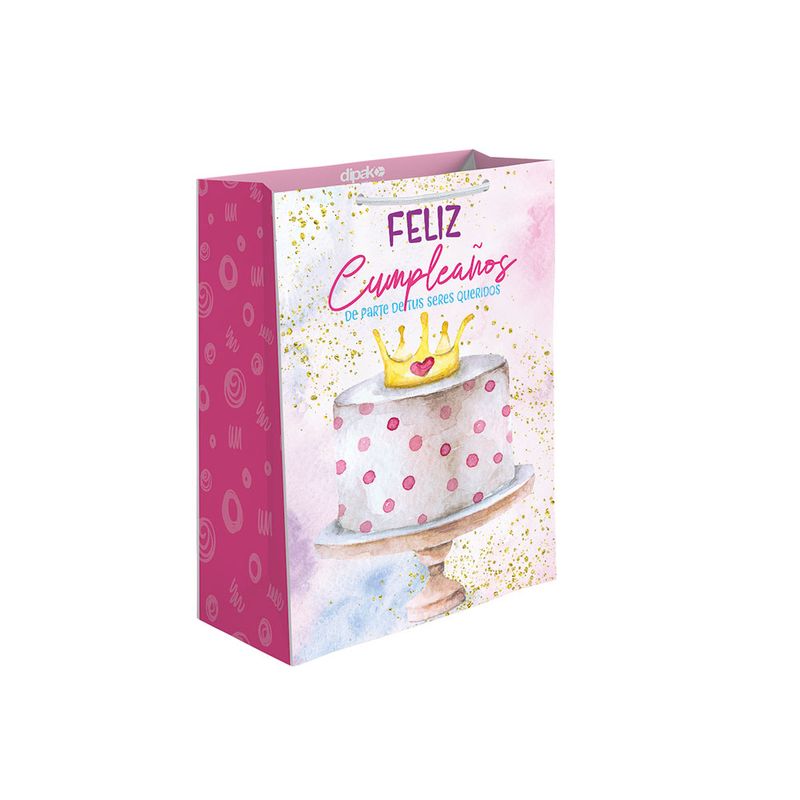 BOLSA REGALO MEDIANA PASTELES DE CUMPLE