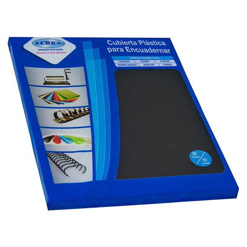 CUBIERTA PLASTICA CARTA PLATINO HUMO 25 JUEGOS ZEBRA P-102