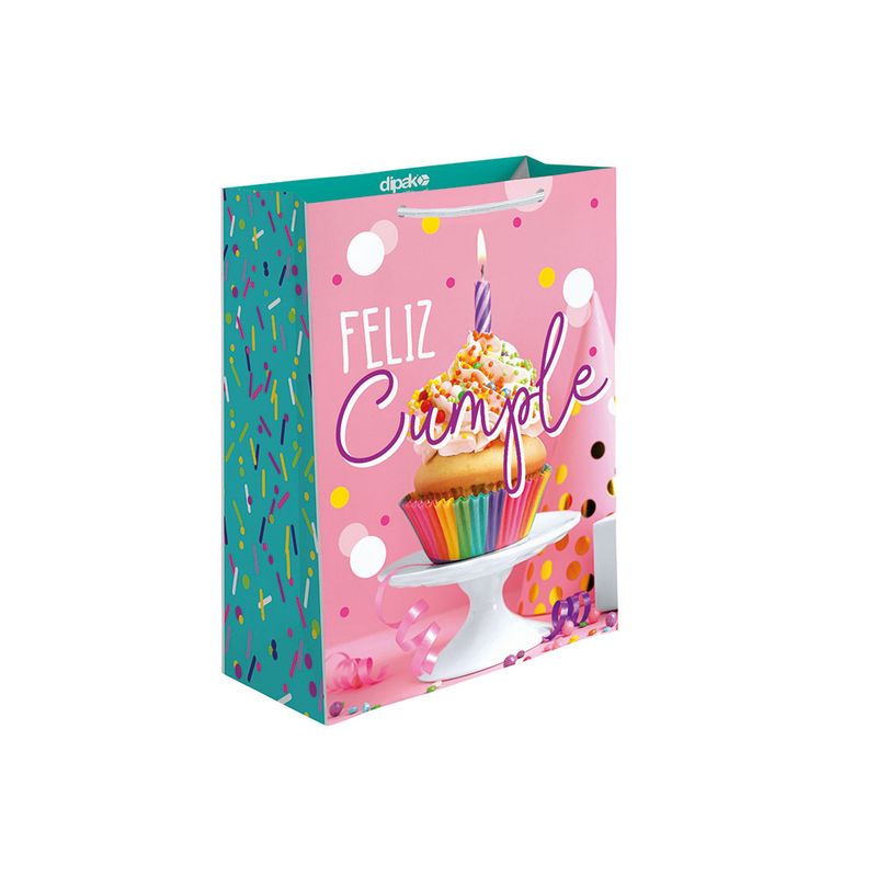 BOLSA REGALO MEDIANA BRILLANTE CUMPLE
