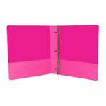 CARPETA ARILLO 1" O ROSA NEON CON VENTANA SAMSILL