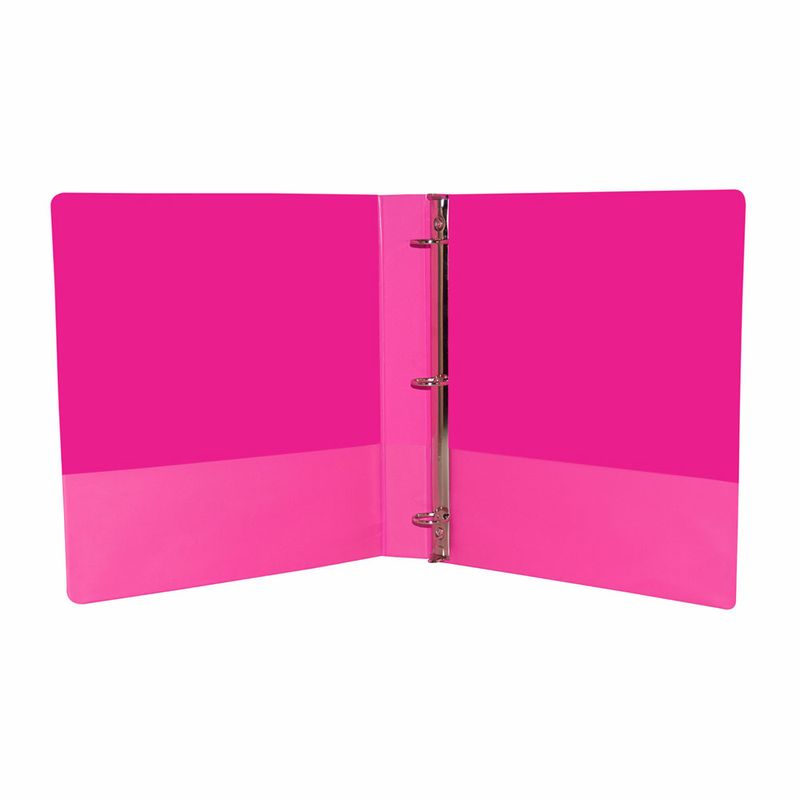 CARPETA ARILLO 1" O ROSA NEON CON VENTANA SAMSILL