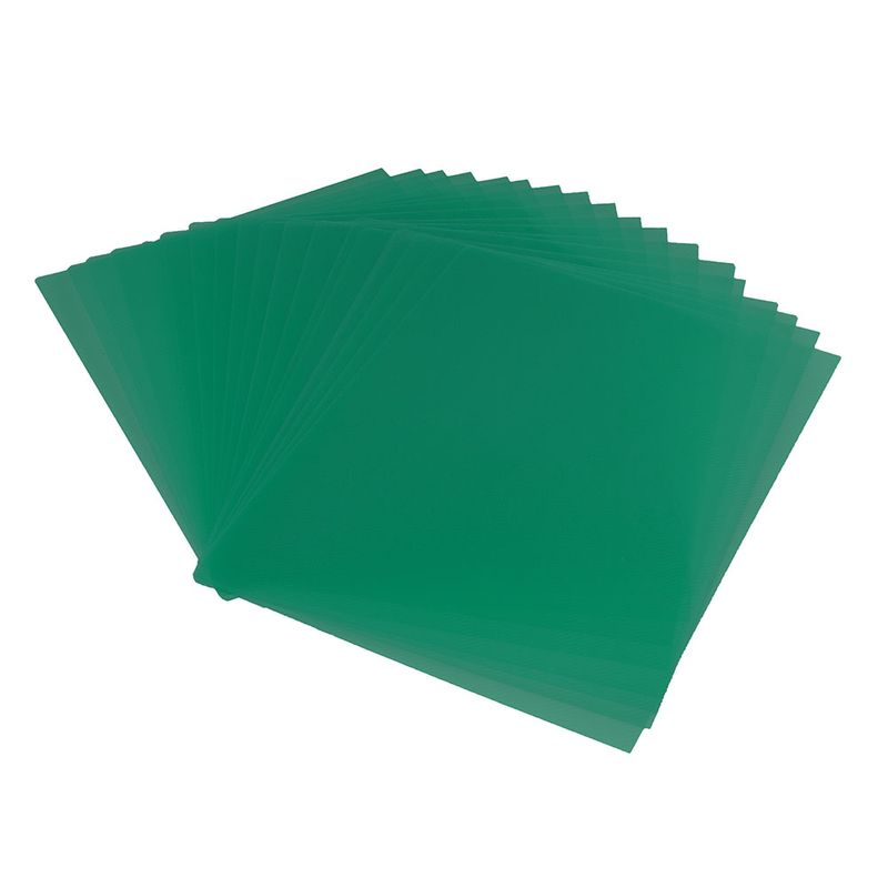CUBIERTA PLASTICA CARTA PLATINO VERDE 25 JUEGOS ZEBRA P-105