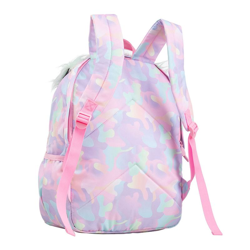 MOCHILA ZIPIT FUR CAMO ROSA PRIMARIA