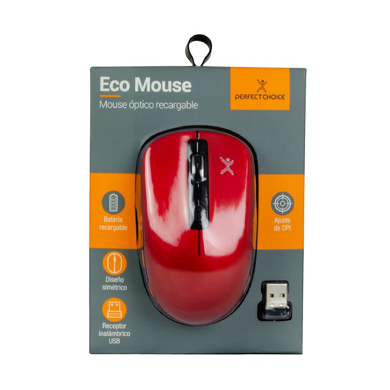 MOUSE OPTICO RECARGABLE ECO MOUSE