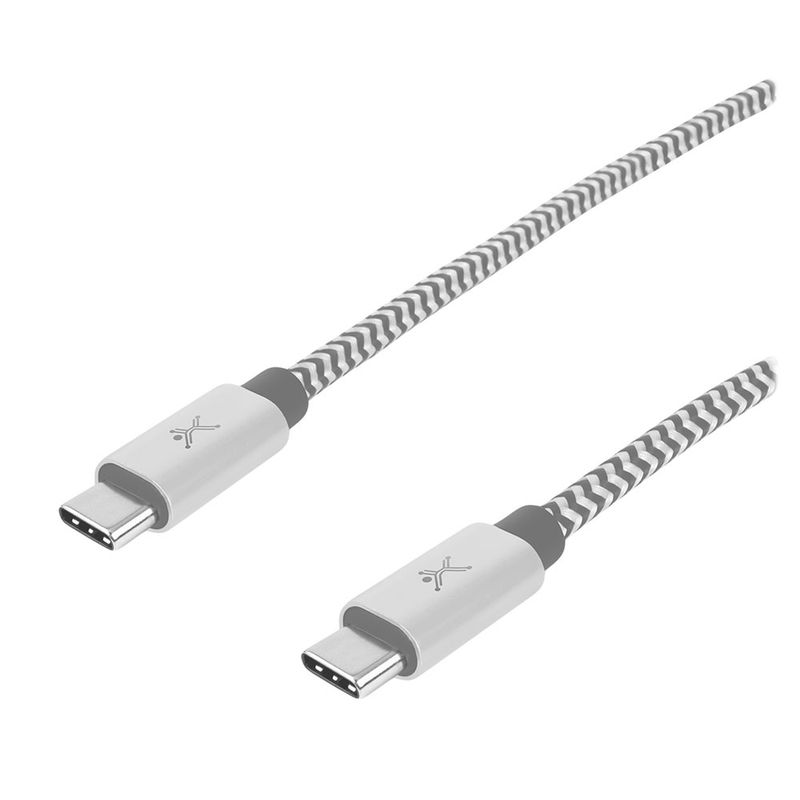 CABLE USB TIPO-C A USB TIPO-C TRENZADO 1M