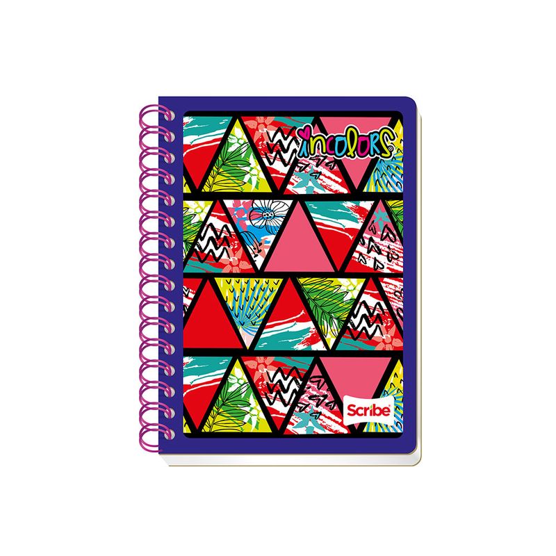 CUADERNO ESPIRAL FRANCES 100H RAYAS INCOLORS