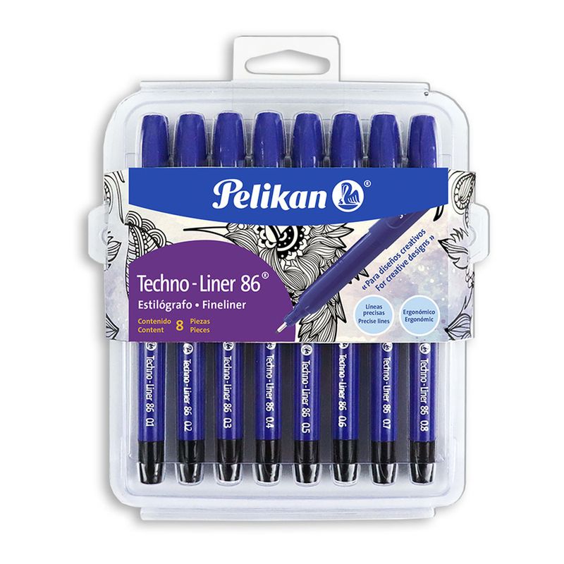 ESTILOGRAFO 02, 03, 04, 05, 06, 07 Y 08MM BLT C/8 PZAS