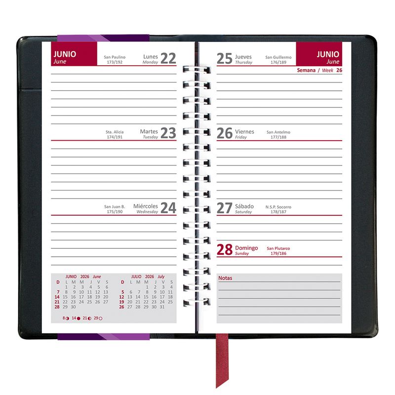 50739 - AGENDA ECONOMICA BOLSILLO NEGRO